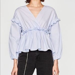 Light blue Zara blouse